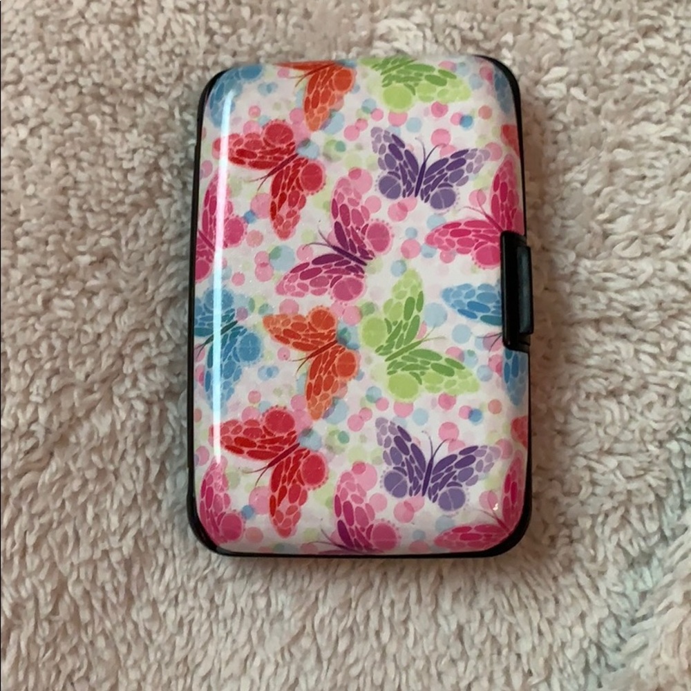 Hard plastic card holder
